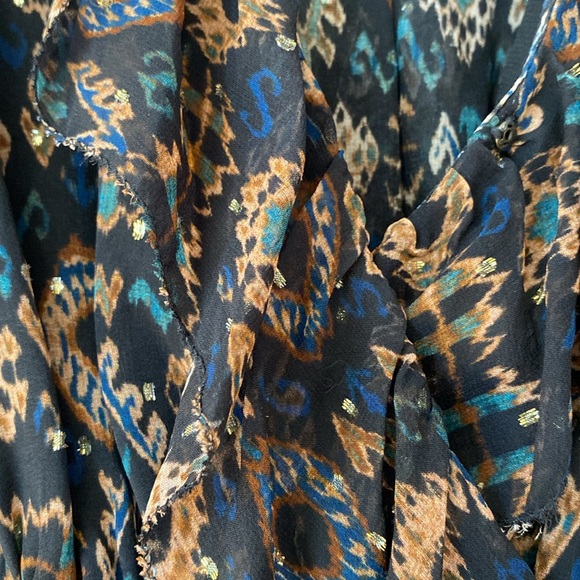 Ulla Johnson Esila Dress Size 0 Ikat Chiffon Mini Dress - Picture 10 of 13